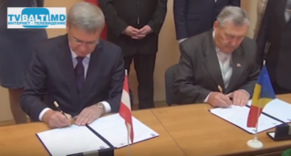 Подписание молдо- латвийского соглашения о сотрудничестве в Бельцах