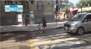 В Бельцах появились 3D пешеходные переходы.