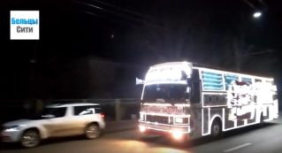Агитационный автобус Илана Шора приехал в Бельцы