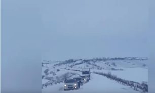 Traseul Chișinău-Bălți, blocat de zăpadă