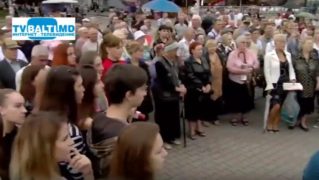 Митинг в Бельцах в защиту русского языка