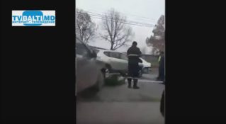Авария по улице Н.Йорга в Бельцах