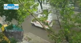 Бельцы в воде после урагана