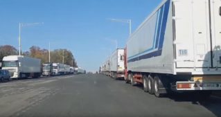 Забастовка дальнобойщиков в Бельцах