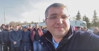 Обращение протестующих транспортников к Игорю Додону.