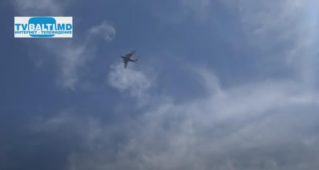 Над Бельцами замечен военно-транспортный самолёт