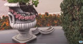 Вандалы решили проверить на прочность цветочные вазы у памятника «ТАНК»