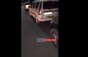 Цепная авария  улица Каля Ешилор в Бельцах