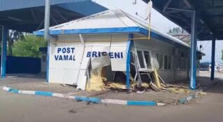 Șoferul unui autoturism a accidentat clădirea Postului Vamal Briceni