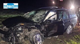 Accident rutier cu persoane traumate,in apropierea satului Cubolta
